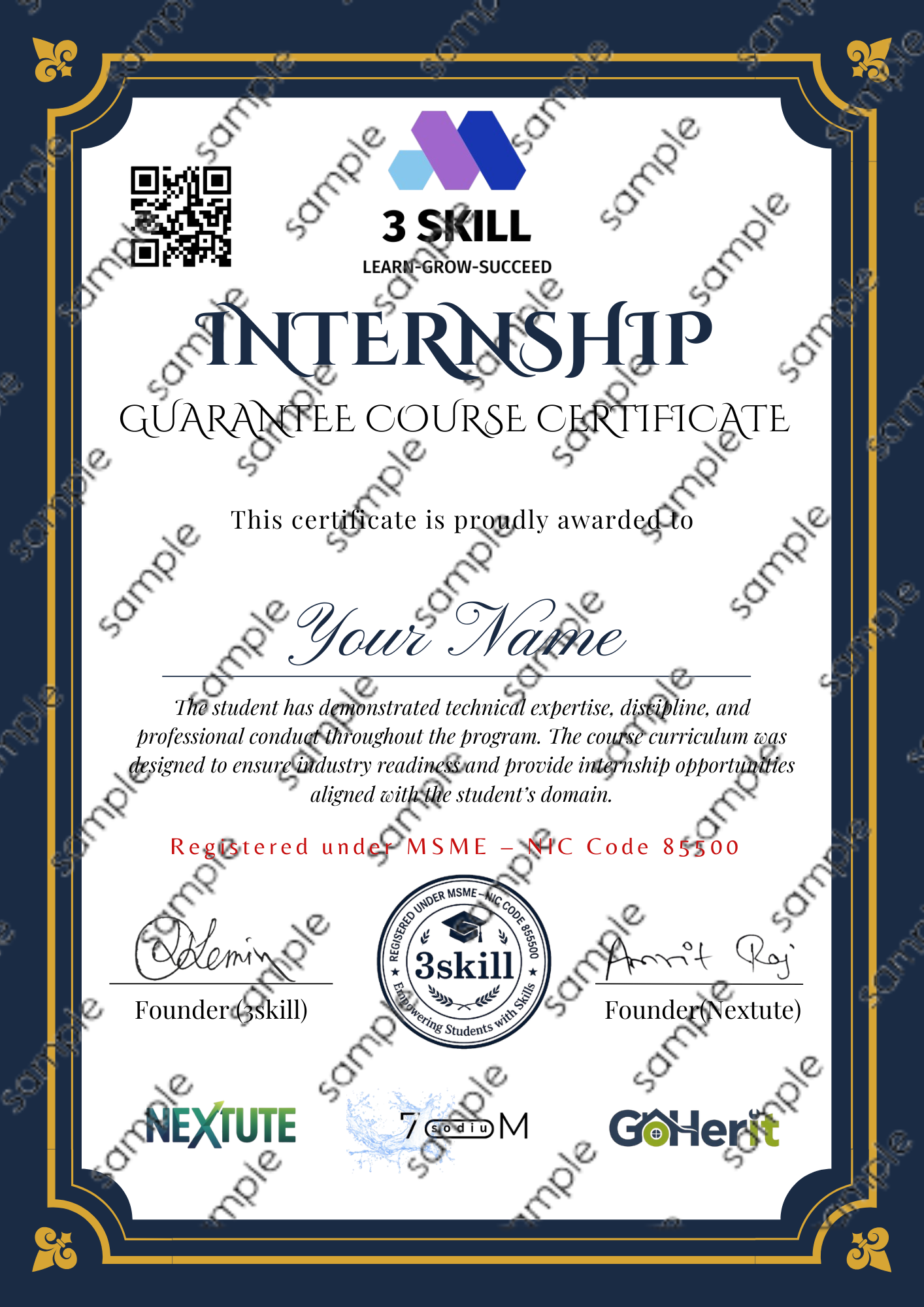 3Skill Certificate